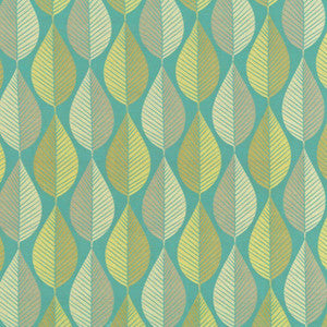 Foliage Tour Turquoise by Kasmir Fabric