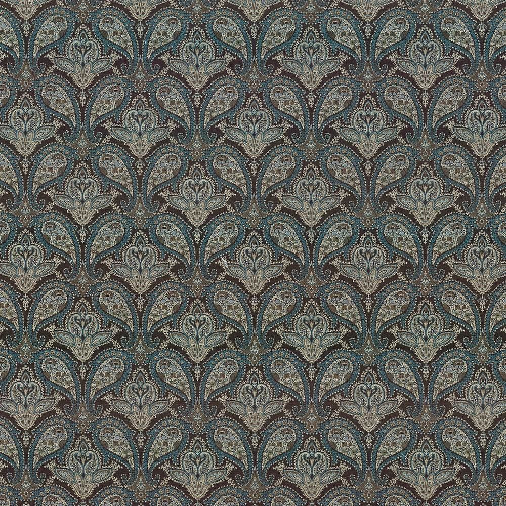 Forcella Moody Blue  by Kasmir Fabric 5073 66% Rayon 34% Polyester  CHINA  </p><p>Repeat: Horizontal: 7 3/8 inches and Vertical: 9 inches 55  - Fabric Carolina -