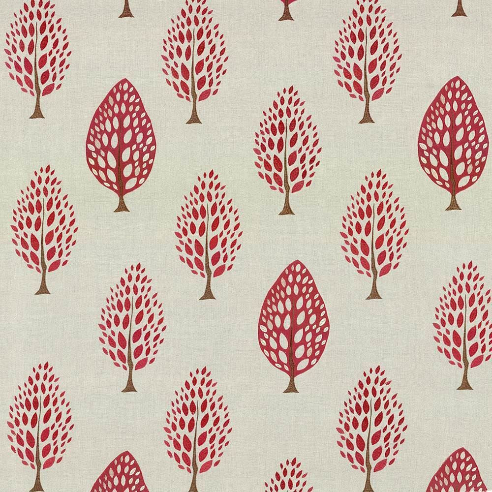 Forestwood Garnet  by Kasmir Fabric See sample 72% Linen
19% Viscose
9% Cotton
 INDIA Not Tested </p><p>Repeat: Horizontal: 25 5/8 inches and Vertical: 31 4/8 inches 51  - Fabric Carolina -