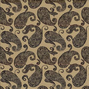 Frascati Paisley Black by Kasmir Fabric 5105 55% Linen 45% Viscose CHINA 12,000 Wyzenbeek Double Rubs H: 26 2/8 inches, V: 25 inches 54 - 55 - Fabric Carolina - Kasmir