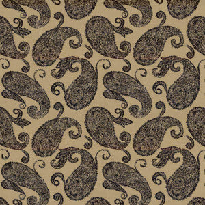 Frascati Paisley Black by Kasmir Fabric