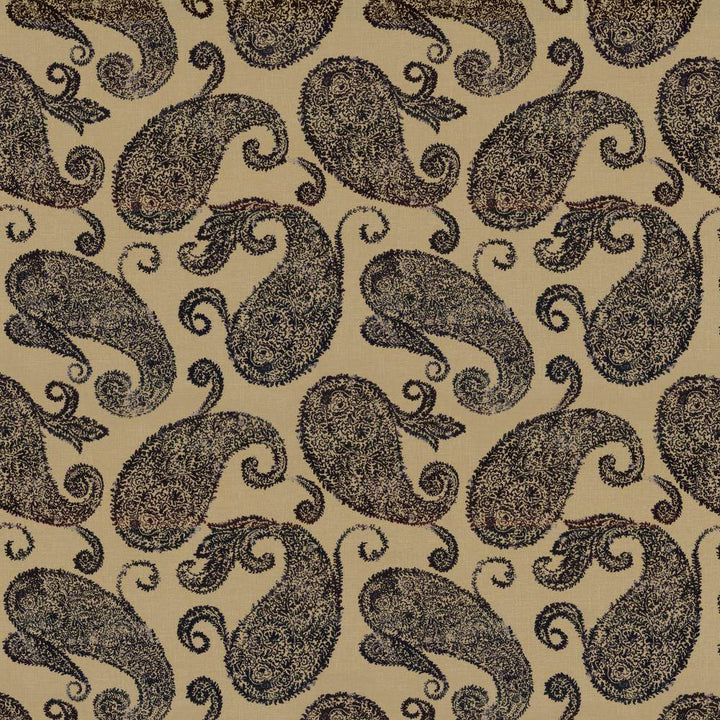 Frascati Paisley Black by Kasmir Fabric 5105 55% Linen
45% Viscose
 CHINA </p><p>Repeat: Horizontal: 26 2/8 inches and Vertical: 25 inches 54 - 55 - Fabric Carolina -