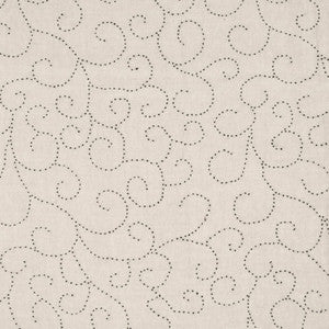 French Knot Black Linen by Kasmir Fabric
