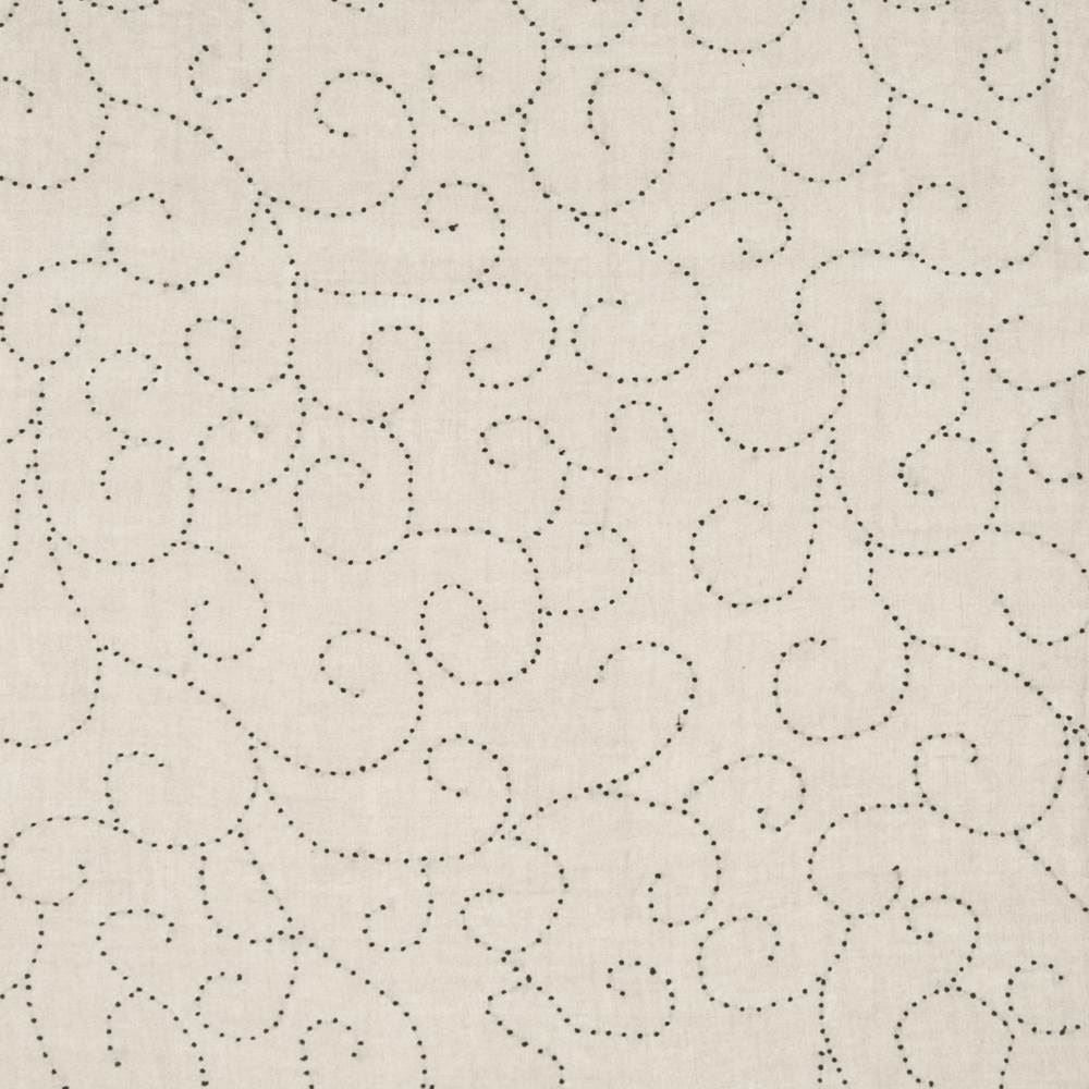 French Knot Black Linen by Kasmir Fabric 1369 100% Linen
 INDIA </p><p>Repeat: Horizontal: 25 5/8 inches and Vertical: 18 4/8 inches 54 - Fabric Carolina -