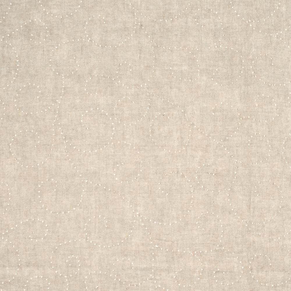 French Knot Linen  by Kasmir Fabric See sample 100% Linen
 INDIA Not Tested </p><p>Repeat: Horizontal: 25 5/8 inches and Vertical: 18 4/8 inches 54  - Fabric Carolina -