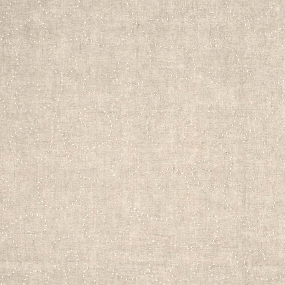 French Knot Linen by Kasmir Fabric 1367 100% Linen INDIA Not Tested H: 25 5/8 inches, V:18 4/8 inches 54 - Fabric Carolina - Kasmir