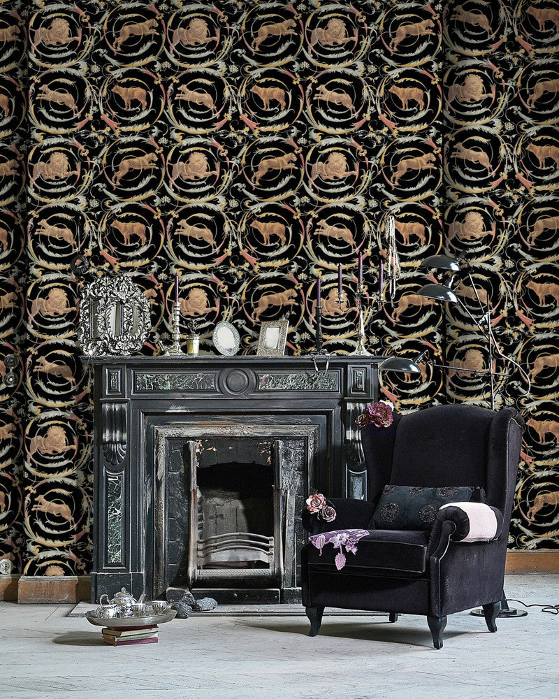 Fresce Anthracite by Mind the Gap Designer Wallpaper PREMIUM DESIGNER WALLPAPER COLLECTION Non-woven Made in Europe Paste the wall 3 rolls x 20.5 x 3.25 yards - Swanky Fabrics -