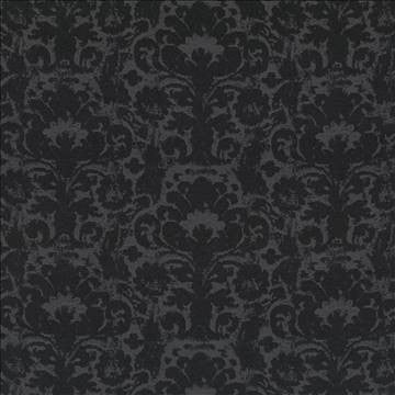 Fresco Damask Midnight by Kasmir Fabric 8004 100% Cotton USA 30,000 Wyzenbeek Double Rubs H: 28 2/8 inches, V: 18 2/8 inches 54 - Fabric Carolina - Kasmir