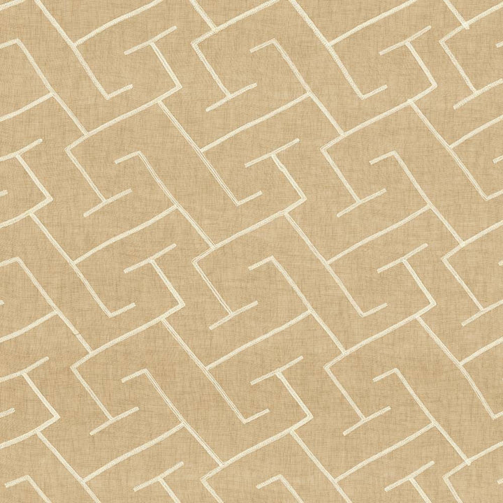 Frette Stone by Kasmir Fabric 5077 100% Polyester Embroidery Contents 100% Polyester CHINA Not Tested H: 13 2/8 inches, V:11 6/8 inches 58 - 59 - Fabric Carolina - Kasmir