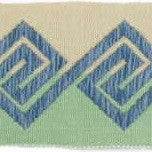 FRETWORK.JADE Fretwork Jade by Groundworks Fabric Kelly Wearstler Wool 55%, Viscose 45% France See Sample Horizontal: See Sample and Vertical: See Sample 2.75 inches - Fabric Carolina -