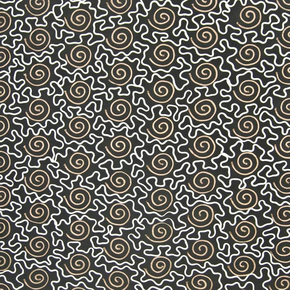 Frittelli Black Walnut by Kasmir Fabric 1369 100% Polyester INDIA Not Tested H: 10 4/8 inches, V:9 inches 54 - Fabric Carolina - Kasmir