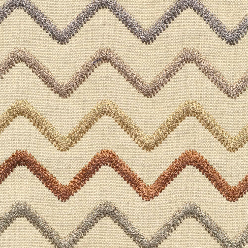 Fuego Flame Desert by Kasmir Fabric 1387 65% Cotton 25% Viscose 10% Linen INDIA 13,000 Wyzenbeek Double Rubs H: 2 inches, V:6 inches 51 - 56 - Fabric Carolina - Kasmir