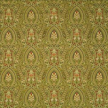 Gadsden Paisley Ginger by Kasmir Fabric 1403 100% Cotton SOUTH KOREA 10,000 Wyzenbeek Double Rubs H: 13 4/8 inches, V: 12 4/8 inches 54 - 55 - Fabric Carolina - Kasmir