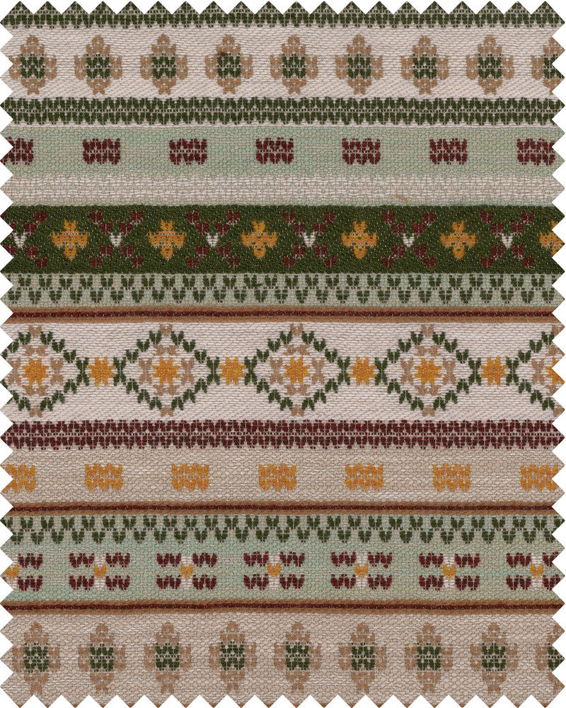 GAISSTEIN Jacquard Woven Fabric (FB00110) by Mind The Gap | FB00110 | TYROL APRES-SKI HOME COLLECTION | Dark Green, Light Green, Taupe | Fabric Carolina | https://www.fabriccarolina.com/
