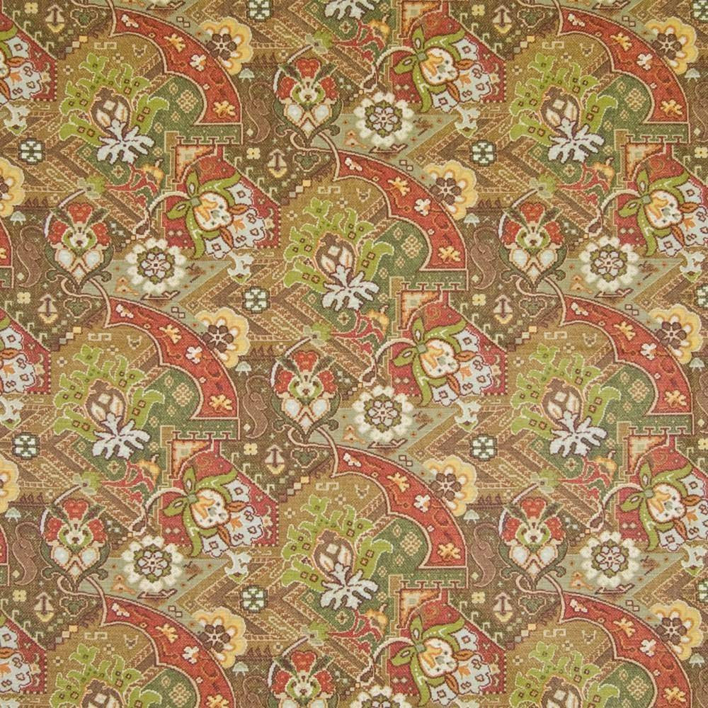 Galahad Fantasy Sahara Sun by Kasmir Fabric 1389 100% Cotton SOUTH KOREA 12,000 Wyzenbeek Double Rubs H: 18 inches, V:12 inches 54 - 55 - Fabric Carolina - Kasmir