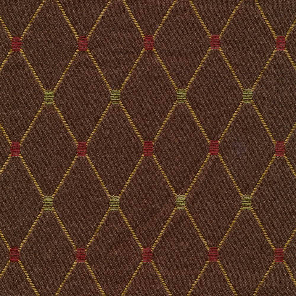 Galena Diamond Spice by Kasmir Fabric 1398 66% Polyester 34% Rayon CHINA 12,000 Wyzenbeek Double Rubs H: 1 1/8 inches, V:1 7/8 inches 54 - 56 - Fabric Carolina - Kasmir