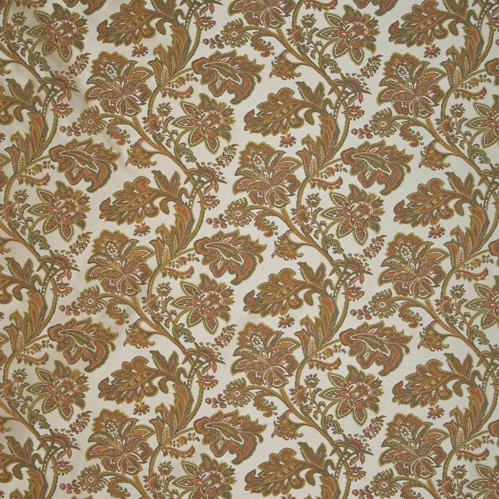Galena Paisley Peach Melba by Kasmir Fabric 1397 66% Polyester 34% Rayon CHINA 12,000 Wyzenbeek Double Rubs H: 14 4/8 inches, V:24 3/8 inches 54 - 56 - Fabric Carolina - Kasmir
