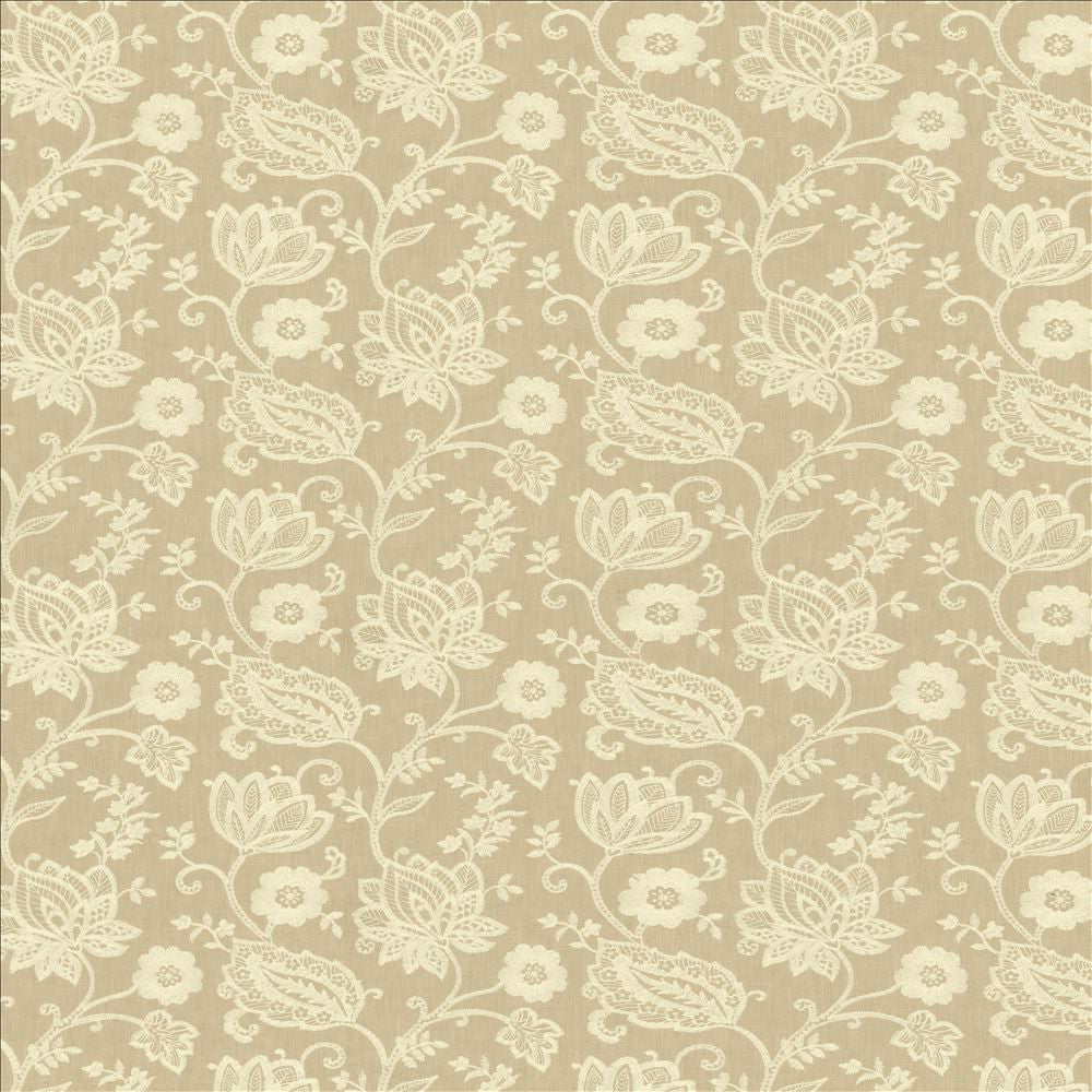 Galliard Sand by Kasmir Fabric 5156 52% Cotton
48% Polyester
 INDIA </p><p>Repeat: Horizontal: 10 3/8 inches and Vertical: 9 inches 55 - Fabric Carolina -