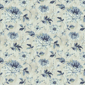 Garden Blossom Blue Fog by Kasmir Fabric