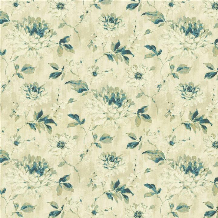 Garden Blossom Tarragon by Kasmir Fabric 1453 100% Polyester
 INDIA </p><p>Repeat: Horizontal: 27 inches and Vertical: 25 2/8 inches 54 - Fabric Carolina -