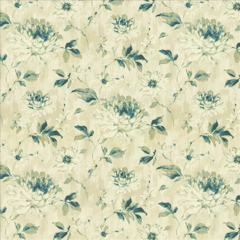 Garden Blossom Tarragon by Kasmir Fabric 1453 100% Polyester
 INDIA </p><p>Repeat: Horizontal: 27 inches and Vertical: 25 2/8 inches 54 - Fabric Carolina -