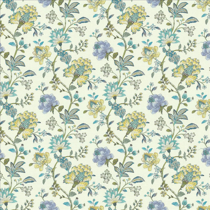 Garden Bouquet Dewdrop by Kasmir Fabric 1455 100% Cotton
 SOUTH KOREA </p><p>Repeat: Horizontal: 18 inches and Vertical: 17 4/8 inches 54 - Fabric Carolina -