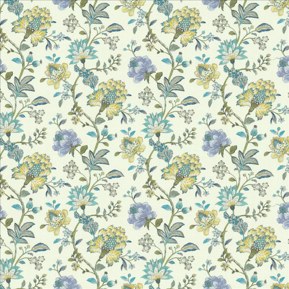 Garden Bouquet Dewdrop by Kasmir Fabric 1455 100% Cotton
 SOUTH KOREA </p><p>Repeat: Horizontal: 18 inches and Vertical: 17 4/8 inches 54 - Fabric Carolina -