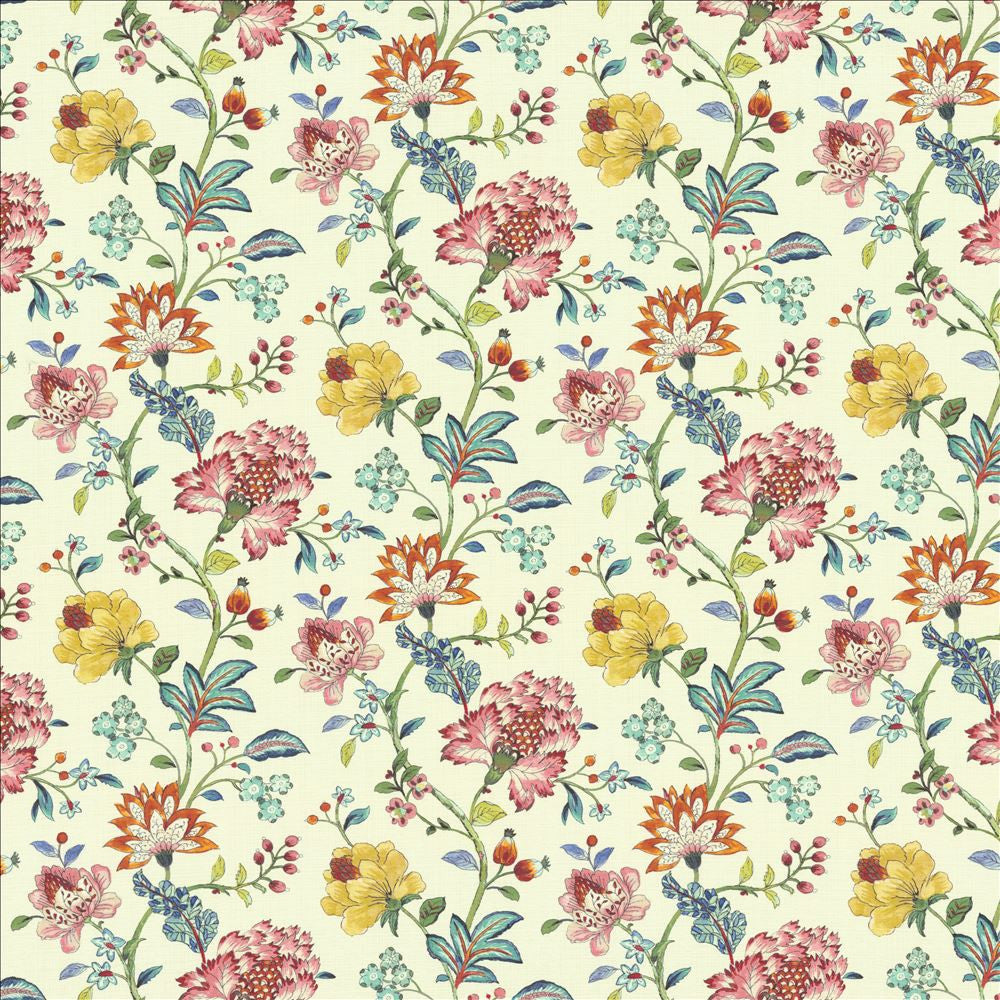 Garden Bouquet Garden Party by Kasmir Fabric 1452 100% Cotton
 SOUTH KOREA </p><p>Repeat: Horizontal: 18 inches and Vertical: 17 4/8 inches 54 - Fabric Carolina -