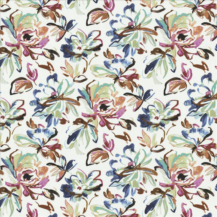 Garden Floral Midnight by Kasmir Fabric 1458 100% Cotton
 INDIA </p><p>Repeat: Horizontal: 27 inches and Vertical: 25 inches 54 - Fabric Carolina -
