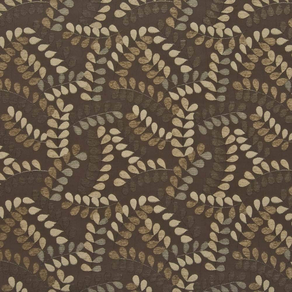 Garden Grove Hot Fudge by Kasmir Fabric 1386 70% Rayon 30% Polyester CHINA Not Tested H: 18 2/8 inches, V:14 inches 54 - 58 - Fabric Carolina - Kasmir