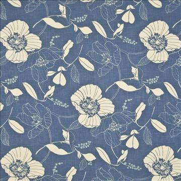 Garden Images Atlantic by Kasmir Fabric 1391 55% Linen 45% Rayon CHINA 12,000 Wyzenbeek Double Rubs H: 27 inches, V: 25 2/8 inches 54 - 55 - Fabric Carolina - Kasmir