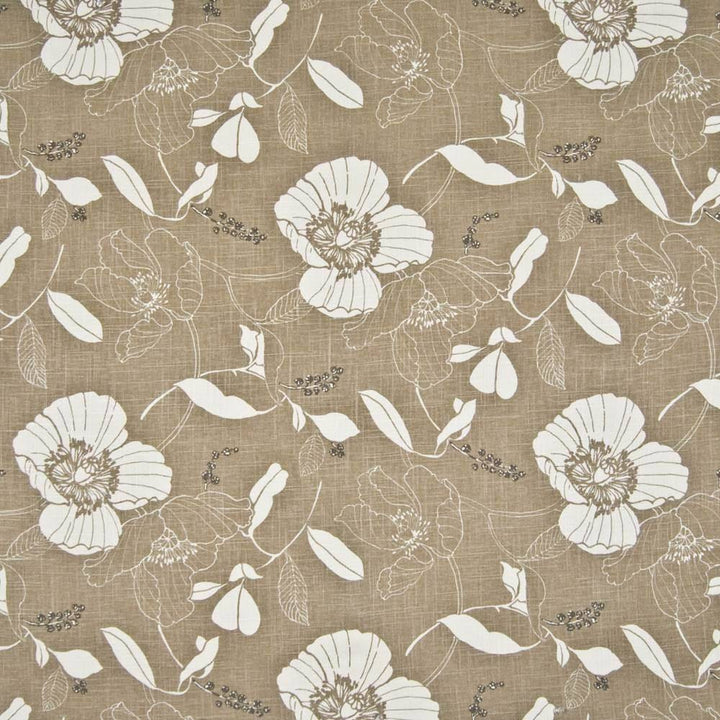 Garden Images Mocha by Kasmir Fabric 1391 55% Linen 45% Rayon CHINA 12,000 Wyzenbeek Double Rubs H: 27 inches, V:25 2/8 inches 54 - 55 - Fabric Carolina - Kasmir