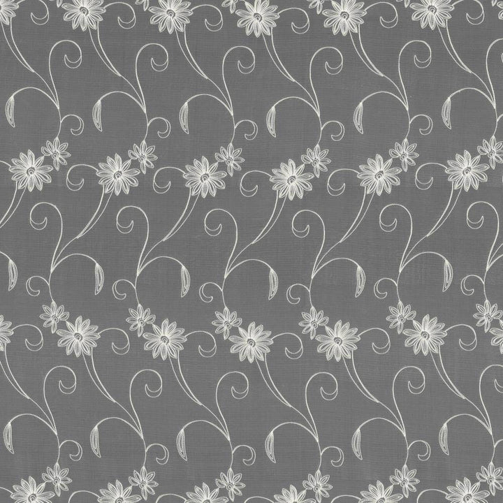 Garden Tour Off White by Kasmir Fabric 5077 100% Polyester Embroidery Contents 100% Polyester CHINA Not Tested H: 6 2/8 inches, V:23 5/8 inches 58 - 59 - Fabric Carolina - Kasmir