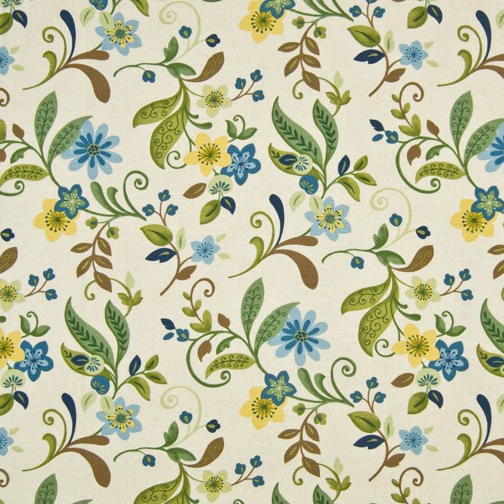 Garden Trail Mediterranean by Kasmir Fabric 1388 100% Cotton
 PAKISTAN </p><p>Repeat: Horizontal: 27 inches and Vertical: 27 inches 54 - 55 - Fabric Carolina -