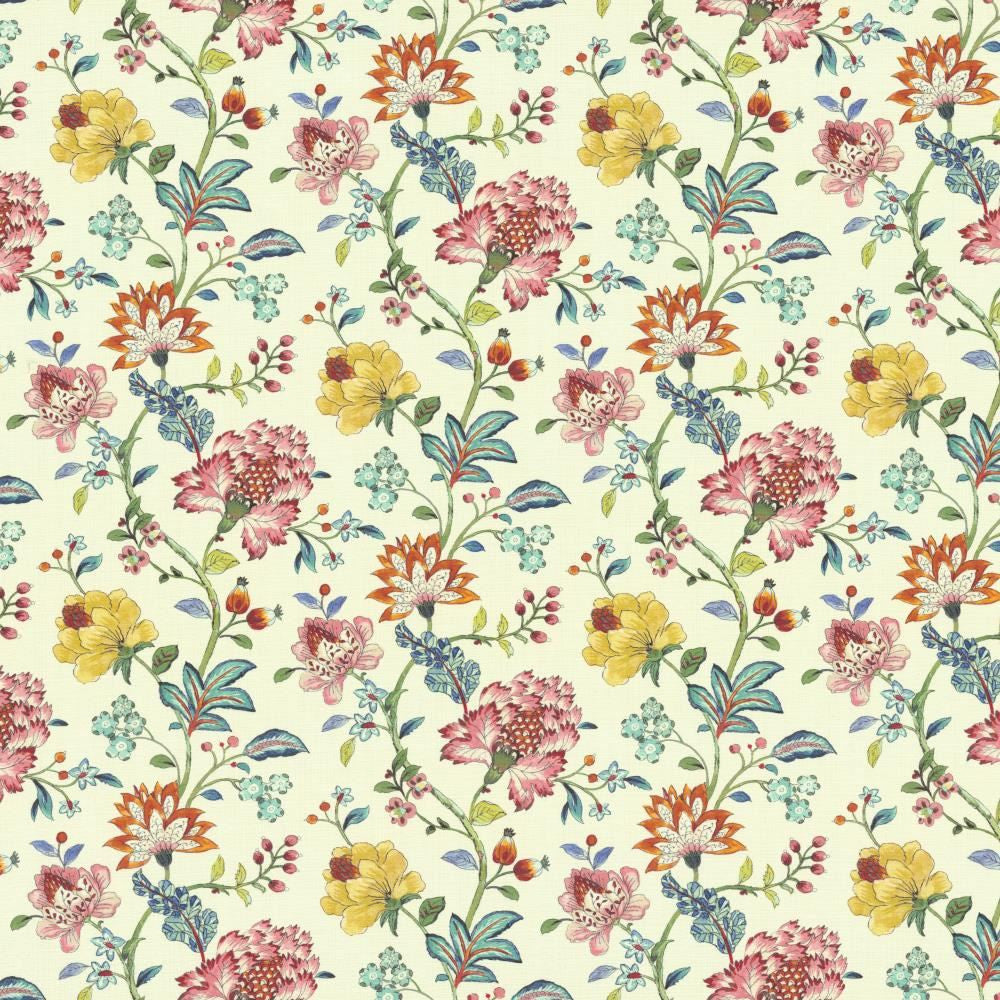 Garden Bouquet Garden Party by Kasmir Fabric 1452 100% Cotton
 SOUTH KOREA </p><p>Repeat: Horizontal: 18 inches and Vertical: 17 4/8 inches 54 - Fabric Carolina -