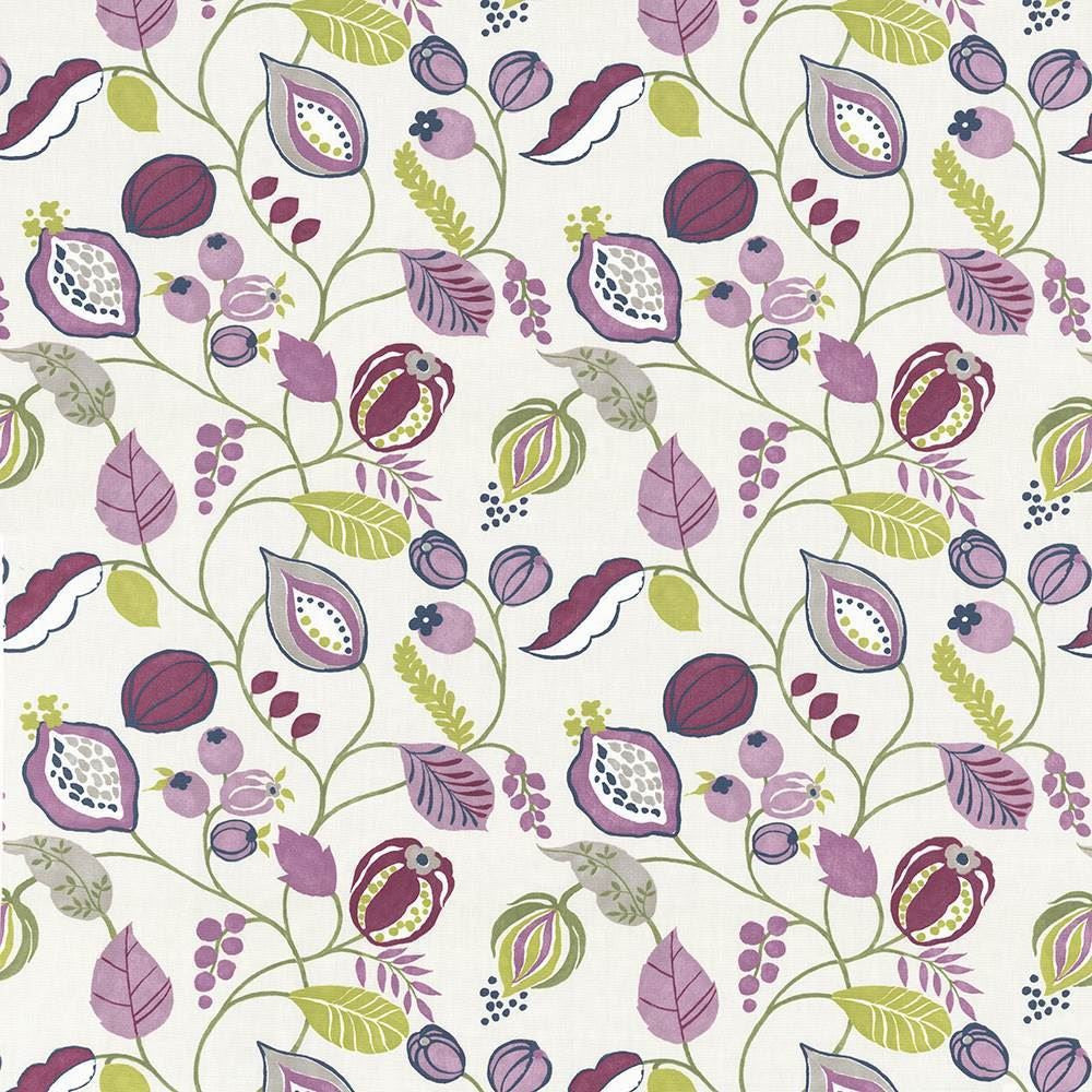 Gardens Edge Damson by Kasmir Fabric 5075 100% Cotton
 SPAIN </p><p>Repeat: Horizontal: 27 2/8 inches and Vertical: 24 4/8 inches 54 - 55 - Fabric Carolina -