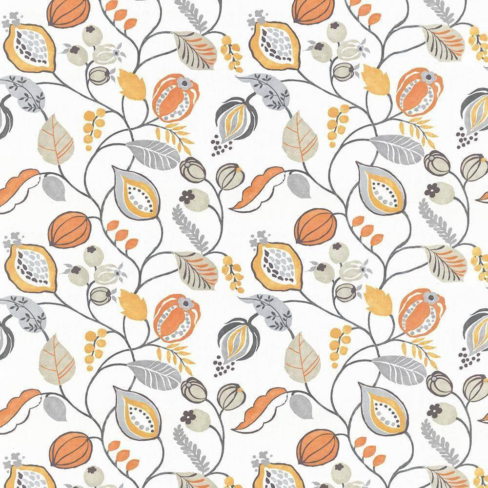 Gardens Edge Juice by Kasmir Fabric 5075 100% Cotton SPAIN Not Tested H: 27 2/8 inches, V:24 4/8 inches 54 - 55 - Fabric Carolina - Kasmir