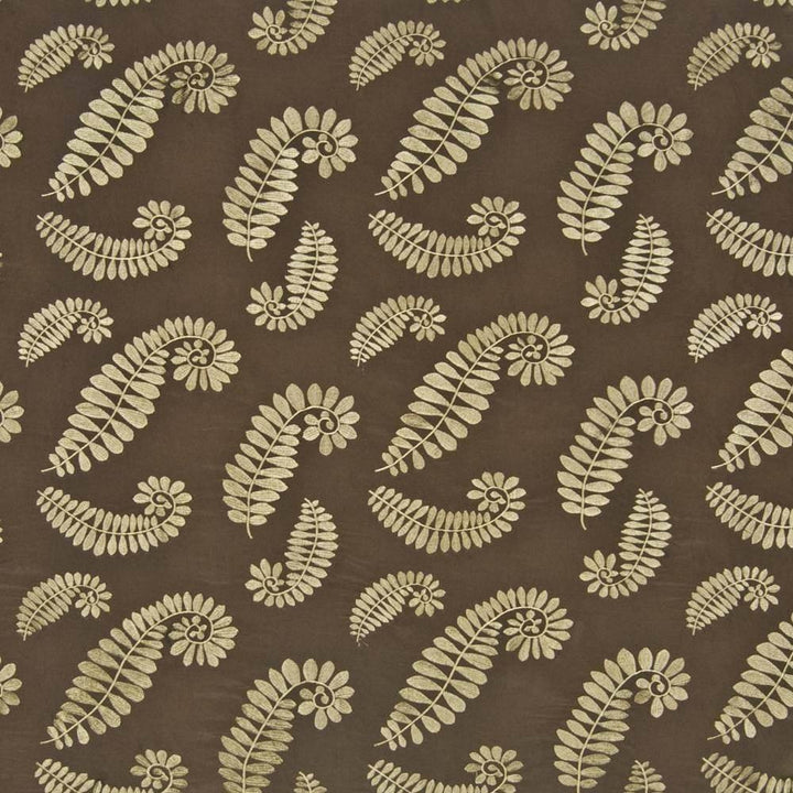 Garland Scroll Coffee Bean by Kasmir Fabric 1386 44% Rayon 30% Nylon 26% Polyester CHINA 12,000 Wyzenbeek Double Rubs H: 13 2/8 inches, V:11 4/8 inches 54 - Fabric Carolina - Kasmir