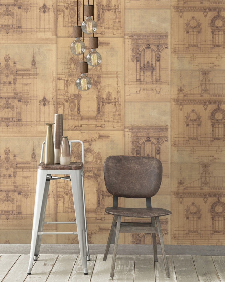 Garnier Wallpaper by Mind the Gap Designer Wallpaper PREMIUM DESIGNER WALLPAPER COLLECTION Non-woven Made in Europe Paste the wall 3 rolls x 20.5 x 3.25 yards - Swanky Fabrics -