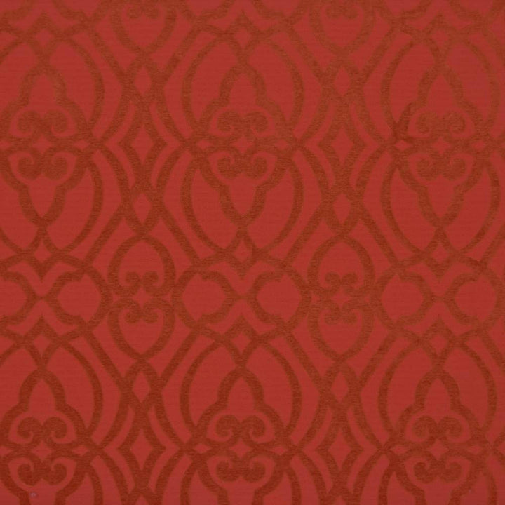 Gateway Arch Campari by Kasmir Fabric 1387 44% Rayon 33% Polyester 23% Cotton CHINA 45,000 Wyzenbeek Double Rubs H: 13 4/8 inches, V:20 6/8 inches 54 - Fabric Carolina - Kasmir