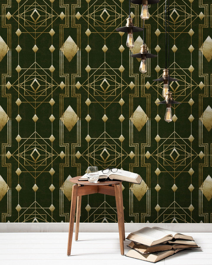 Gatsby by Mind the Gap Designer Wallpaper PREMIUM DESIGNER WALLPAPER COLLECTION Non-woven Made in Europe Paste the wall 3 rolls x 20.5 x 3.25 yards - Swanky Fabrics -