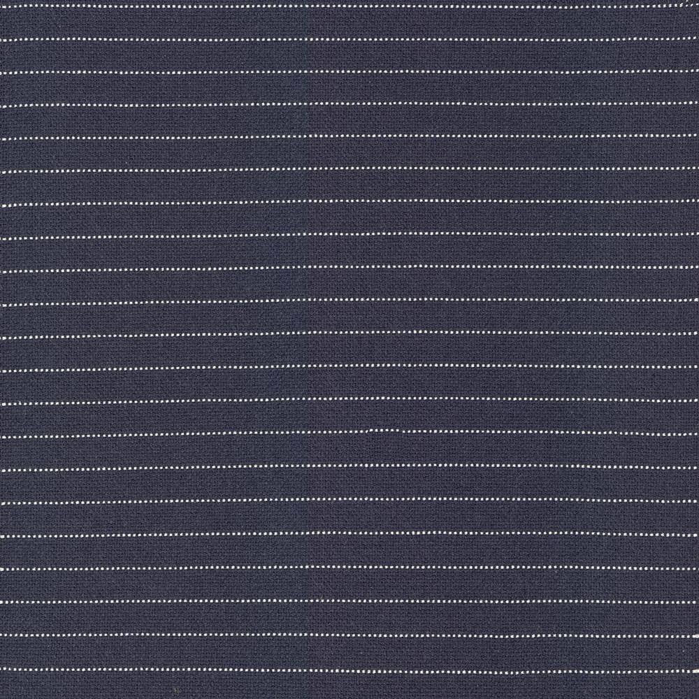 Gatsby Stripe Dark Slate by Kasmir Fabric 5088 86% Cotton 13% Polyester 1% Acrylic USA 15,000 Wyzenbeek Double Rubs H: N/A, V:1 inches 54 - Fabric Carolina - Kasmir