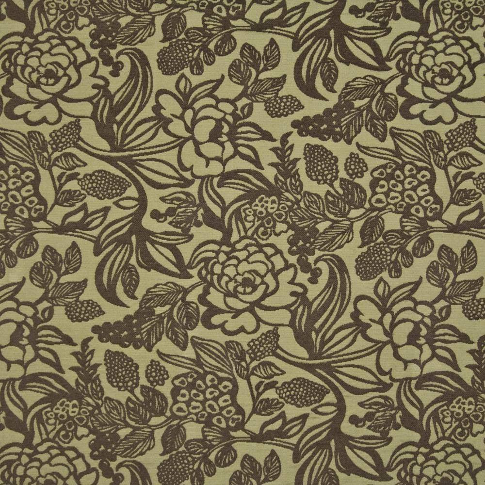 Gauguin Garden Antique Brass by Kasmir Fabric 1388 71% Rayon 29% Polyester CHINA 30,000 Wyzenbeek Double Rubs H: 29 inches, V:28 4/8 inches 56 - Fabric Carolina - Kasmir