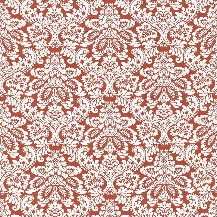 Gavroche Tangerine by Kasmir Fabric 5063 100% Cotton USA 15,000 Wyzenbeek Double Rubs Horizontal: 27 inches and Vertical: 25 2/8 inches 54 - Fabric Carolina -