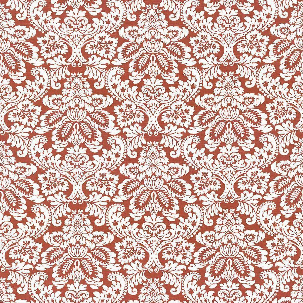 Gavroche Tangerine by Kasmir Fabric 5063 100% Cotton USA 15,000 Wyzenbeek Double Rubs H: 27 inches, V:25 2/8 inches 54 - Fabric Carolina - Kasmir