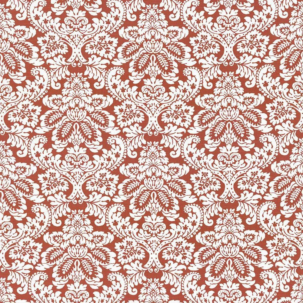 Gavroche Tangerine by Kasmir Fabric 5063 100% Cotton
 USA 15,000 Wyzenbeek Double Rubs Horizontal: 27 inches and Vertical: 25 2/8 inches 54 - Fabric Carolina -