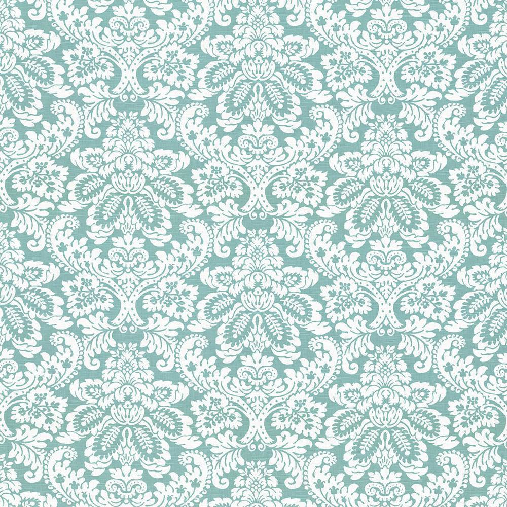 Gavroche Turquoise by Kasmir Fabric 5065 100% Cotton
 USA </p><p>Repeat: Horizontal: 27 inches and Vertical: 25 2/8 inches 54 - Fabric Carolina -