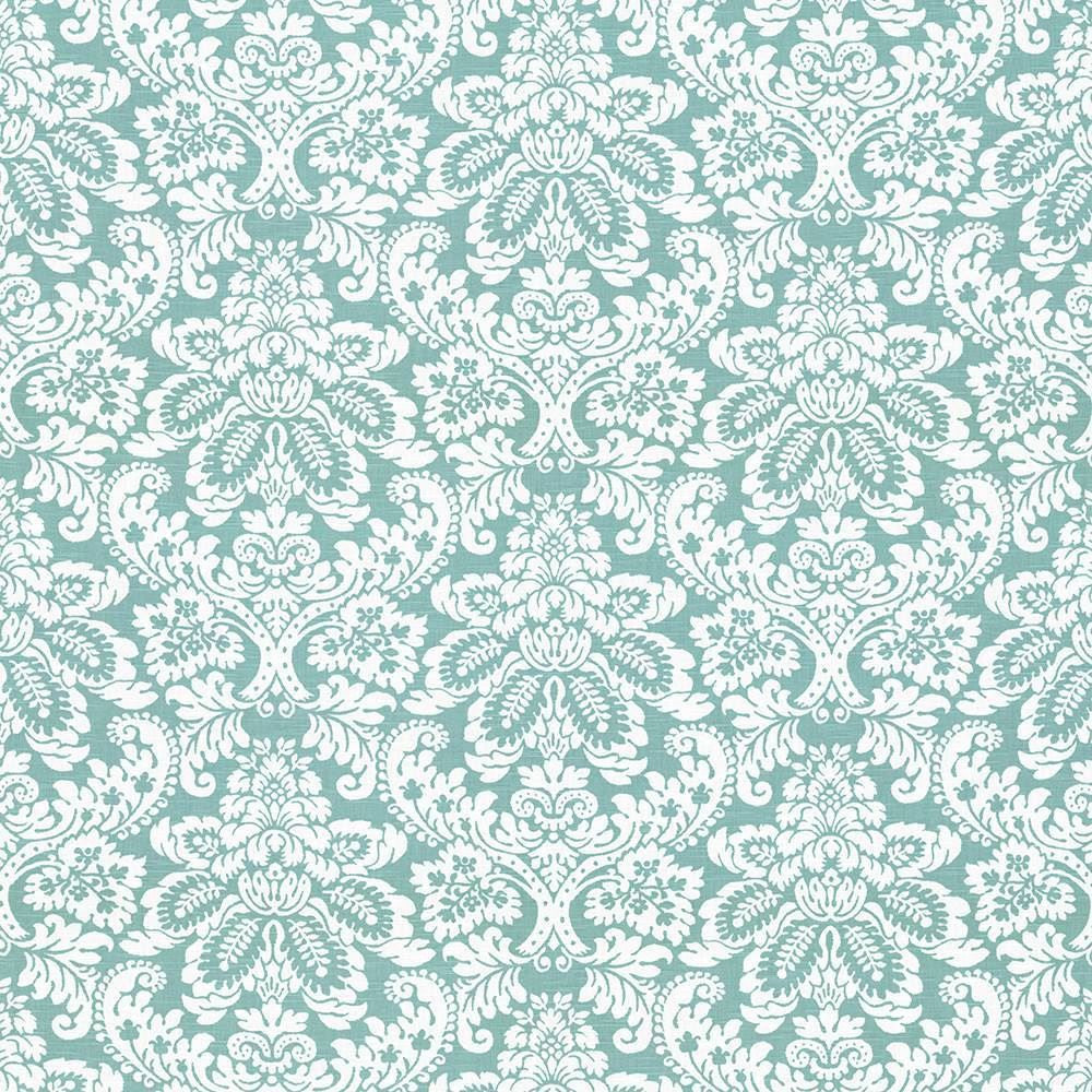 Gavroche Turquoise by Kasmir Fabric 5065 100% Cotton
 USA </p><p>Repeat: Horizontal: 27 inches and Vertical: 25 2/8 inches 54 - Fabric Carolina -