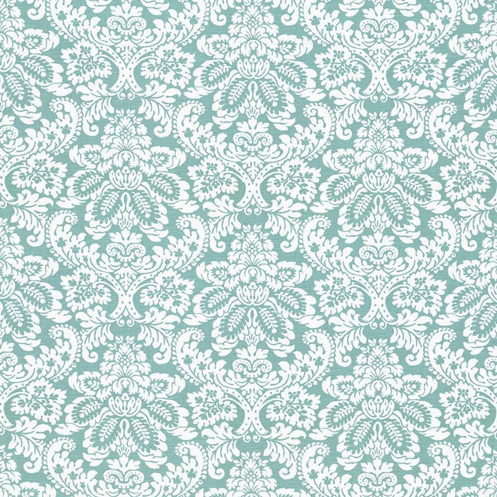 Gavroche Turquoise by Kasmir Fabric 5065 100% Cotton
 USA </p><p>Repeat: Horizontal: 27 inches and Vertical: 25 2/8 inches 54 - Fabric Carolina -