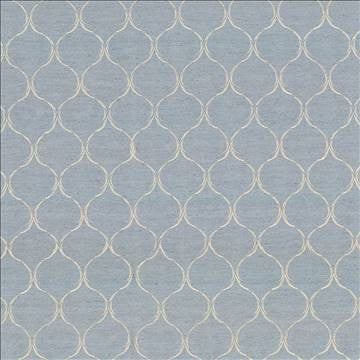 Gazebo Trellis Ice Blue by Kasmir Fabric 5072 100% Polyester Embroidery Contents 100% Polyester CHINA Not Tested H: 4 2/8 inches, V: 5 6/8 inches 57 - 58 - Fabric Carolina - Kasmir
